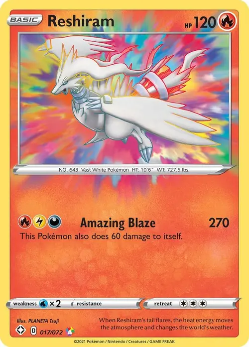 Reshiram card art