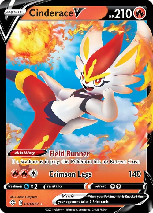 Cinderace V card art