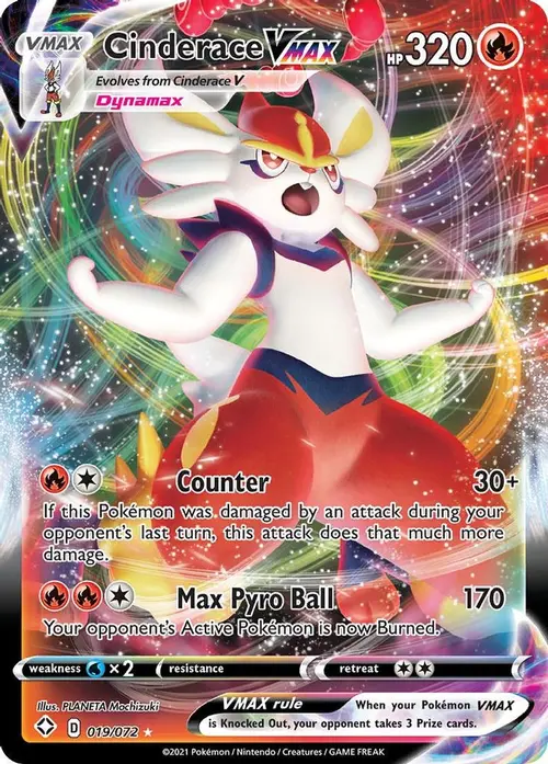 Cinderace VMAX card art