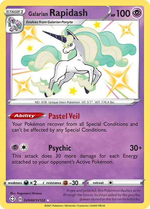 Galarian Rapidash card art