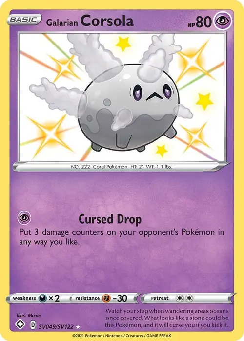Galarian Corsola card art