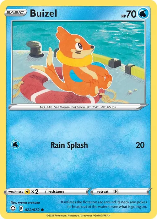 Buizel card art
