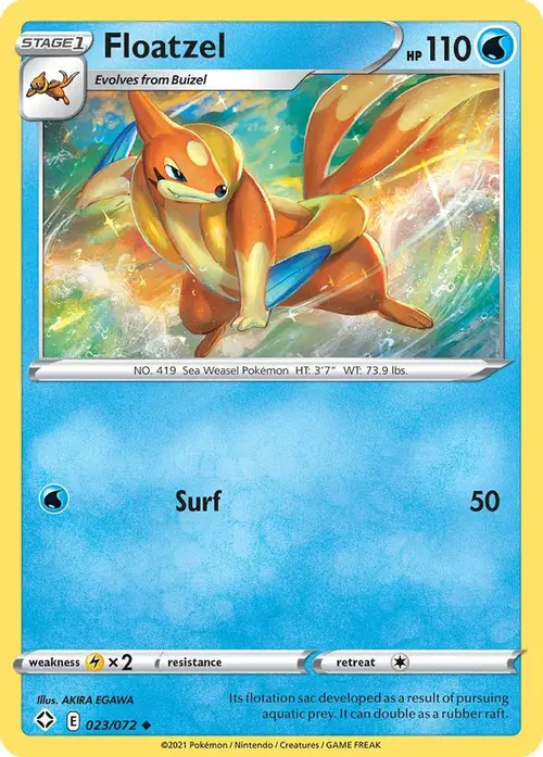 Floatzel card art