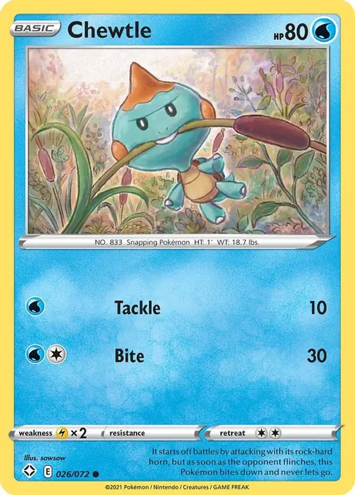 Chewtle card art