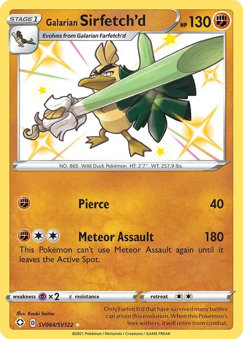 Galarian Sirfetch'd card art