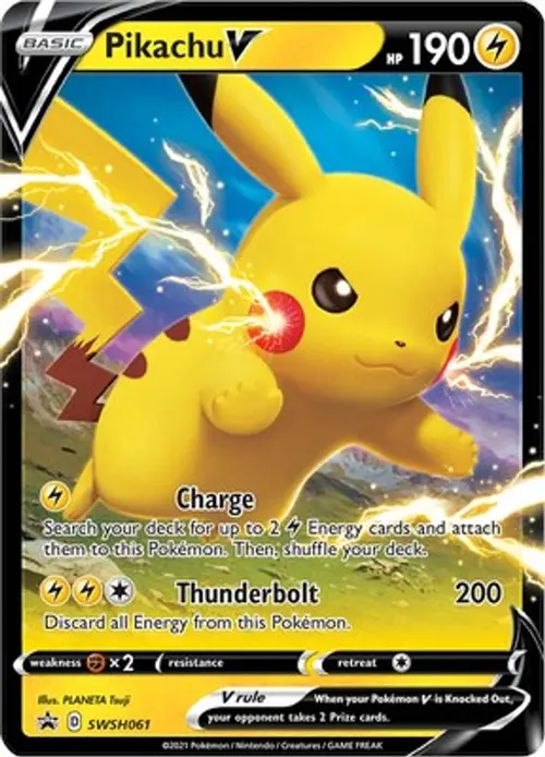 Pikachu V - SWSH061 card art