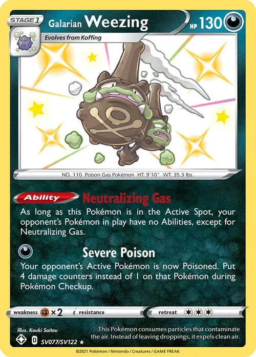 Galarian Weezing card art