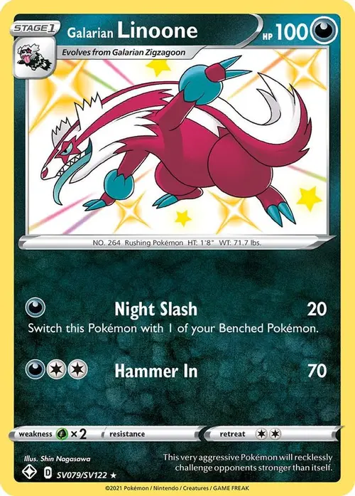 Galarian Linoone card art