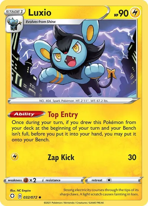 Luxio card art