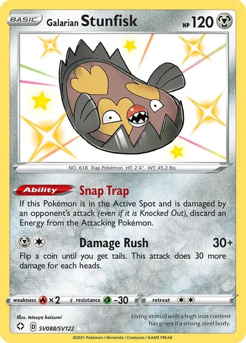 Galarian Stunfisk card art