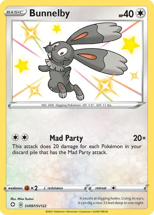 Bunnelby card art