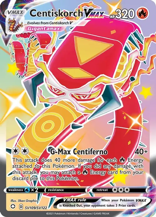 Centiskorch VMAX card art