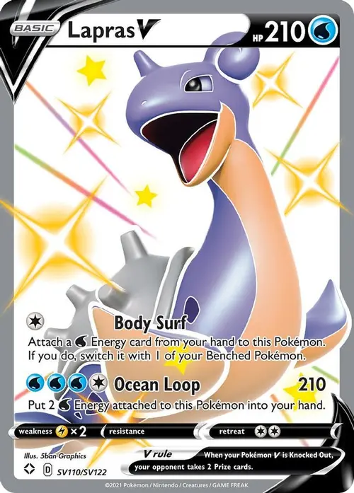 Lapras V card art