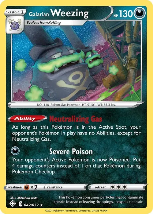 Galarian Weezing card art