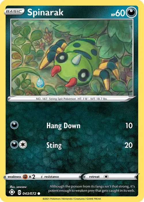 Spinarak card art