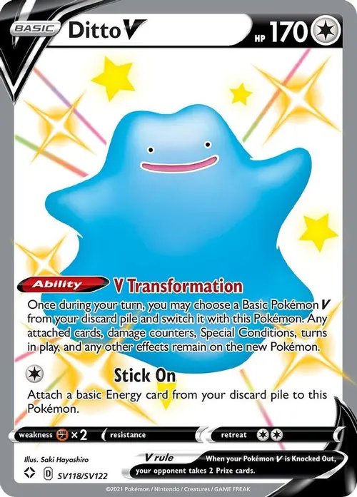 Ditto V card art