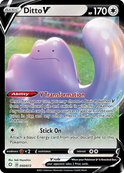 Ditto V card art