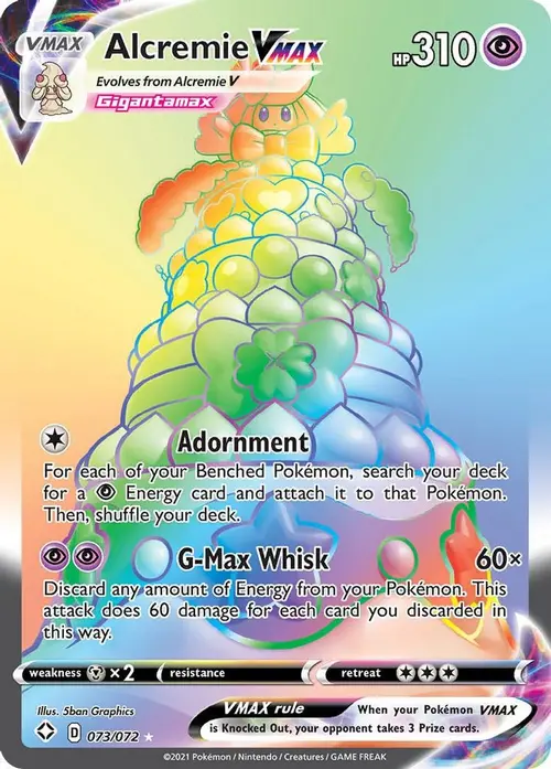 Alcremie VMAX (Secret) card art
