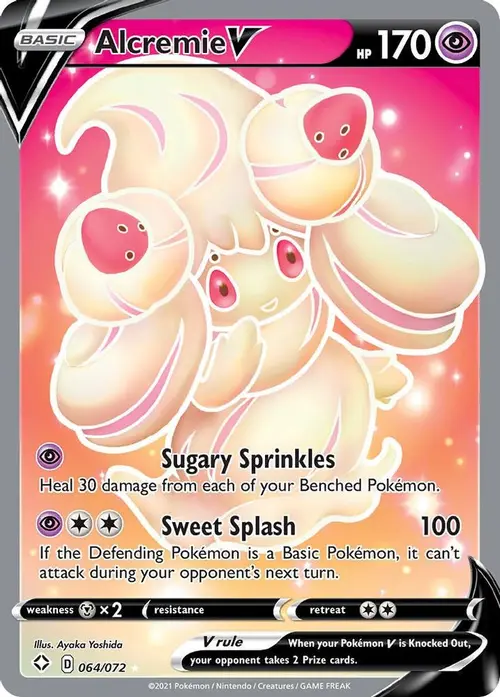 Alcremie V (Full Art) card art
