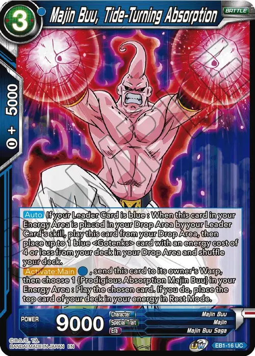 Majin Buu, Tide-Turning Absorption card art