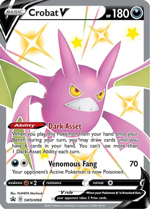 Crobat V - SWSH098 card art