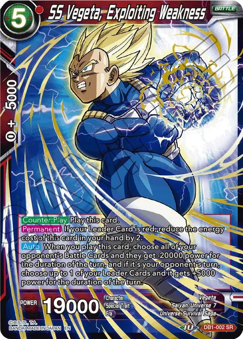 SS Vegeta, Exploiting Weakness (Reprint) card art