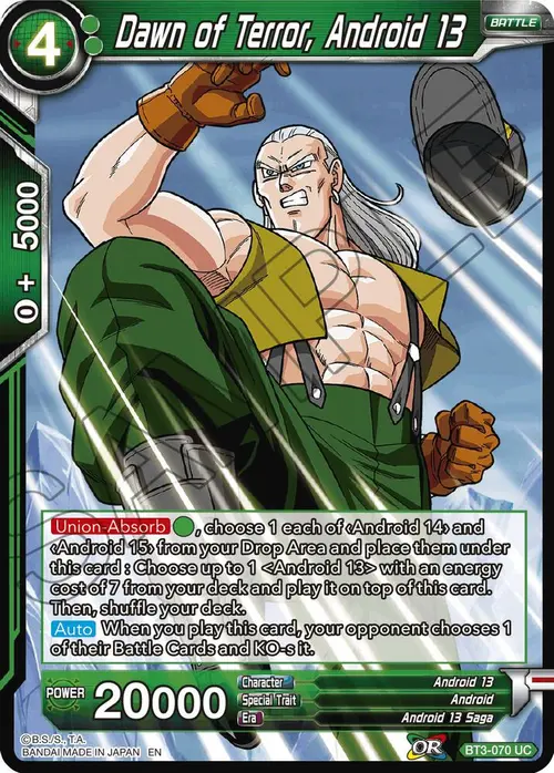 Dawn of Terror, Android 13 (Reprint) card art