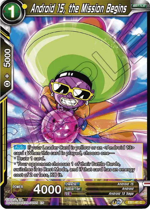 Android 15, the Mission Begins card art
