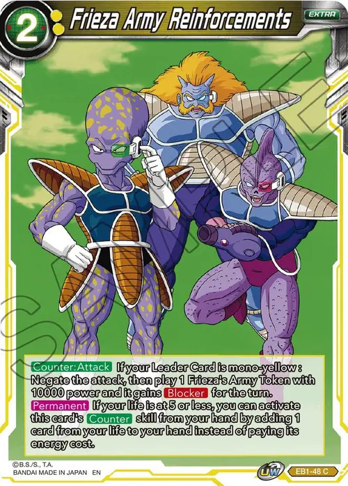 Frieza Army Reinforcements card art