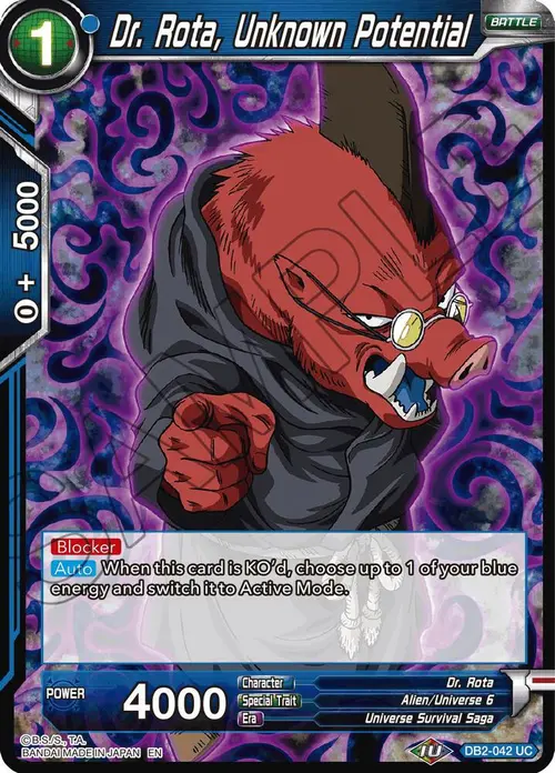 Dr. Rota, Unknown Potential (Reprint) card art