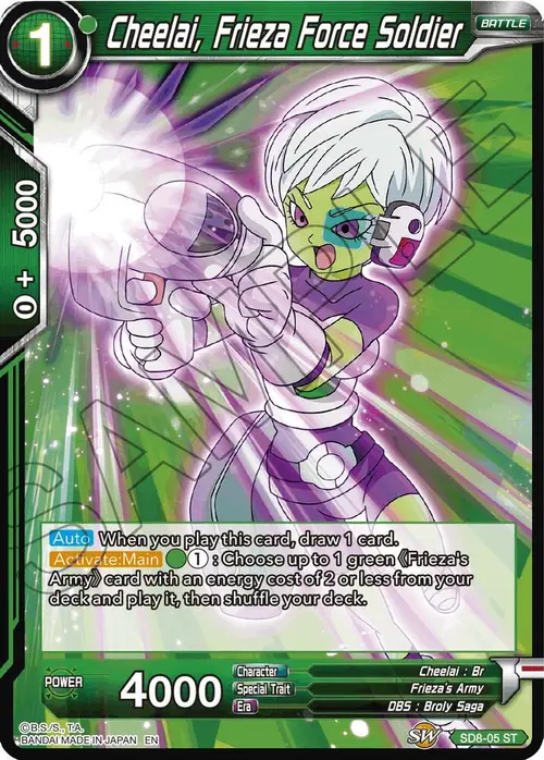 Cheelai, Frieza Force Soldier (Reprint) card art