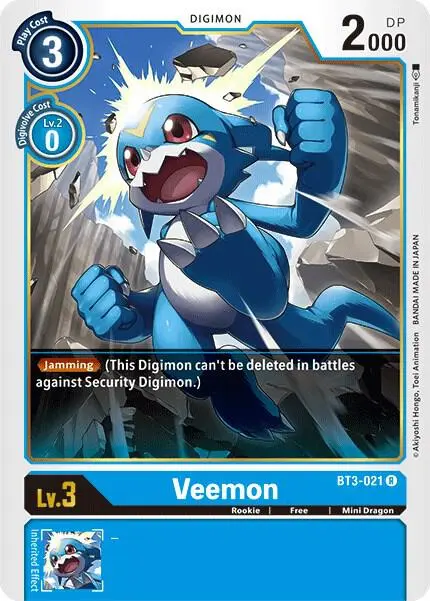 Veemon - BT3-021 card art