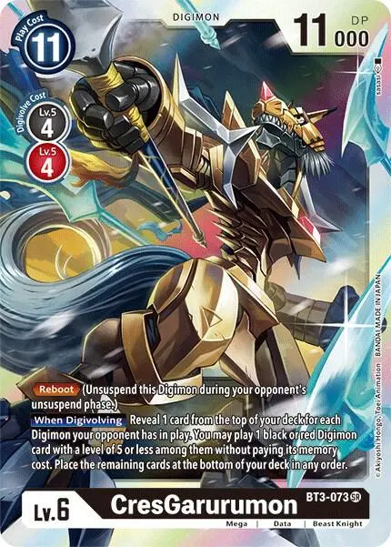 CresGarurumon card art