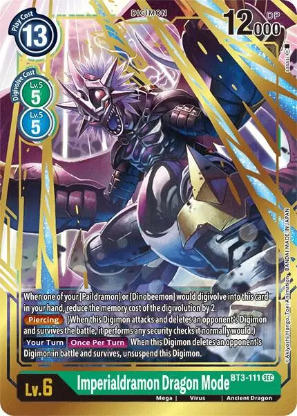 Imperialdramon Dragon Mode (Secret Rare) card art