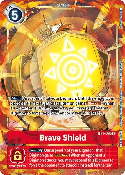 Brave Shield - BT1-095 (Dash Pack Ver. 1.5) card art