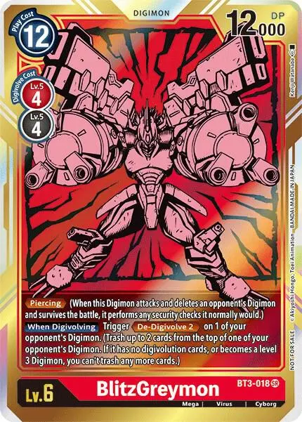 BlitzGreymon - BT3-018 (Dash Pack Ver. 1.5) card art