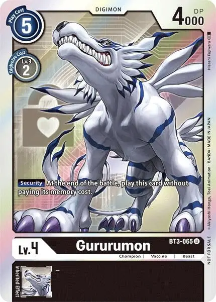 Gururumon (Box Topper) card art