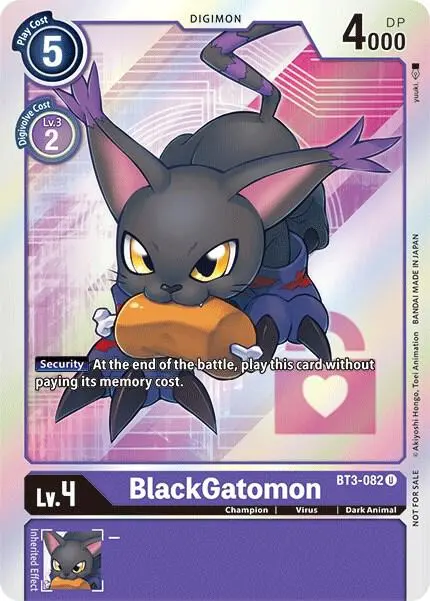 BlackGatomon (Box Topper) card art