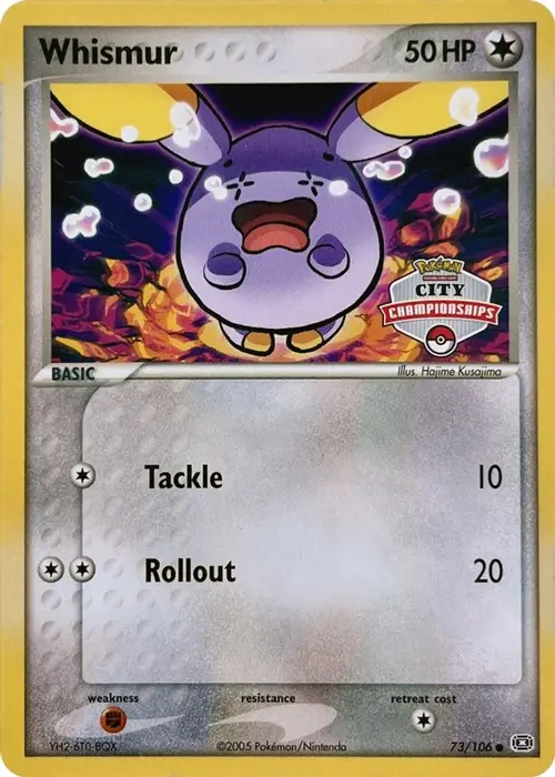 Whismur - 73/106 (City Championships) card art