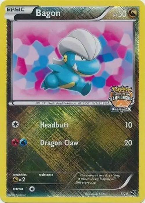 Bagon - 6/20 (Regional Championships) card art