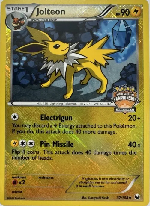 Jolteon - 37/108 (Regional Championships) card art