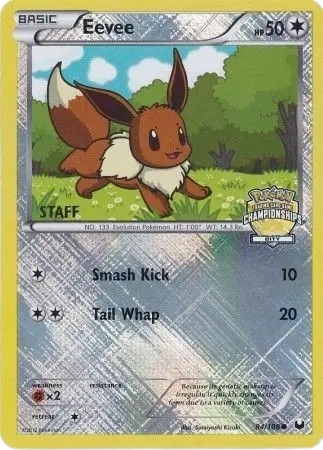 Eevee - 84/108 (City Championships) [Staff] card art