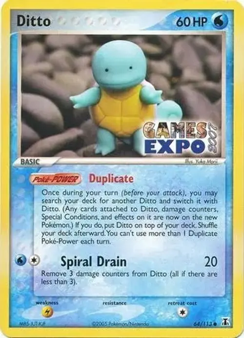 Ditto (Squirtle) - 64/113 (Games Expo 2007) card art