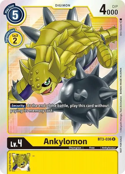 Ankylomon (Box Topper) card art