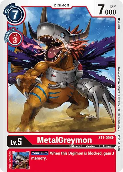 MetalGreymon - ST1-09 (Tamer Battle Pack 1) card art
