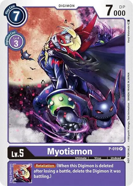 Myotismon - P-019 card art