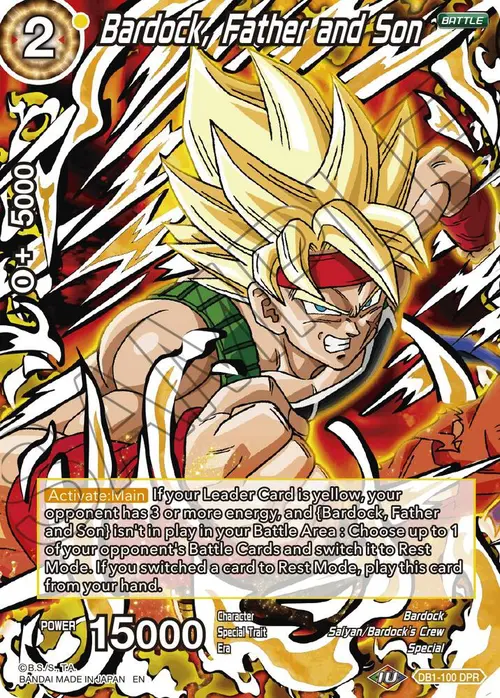 Bardock, Father and Son (Reprint) card art