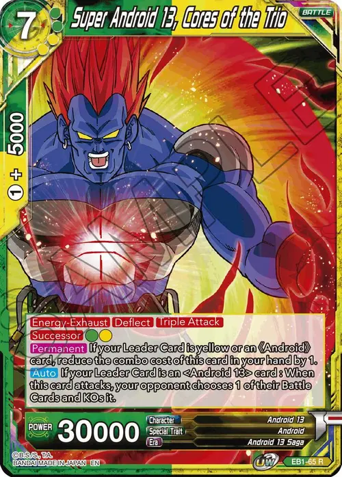 Super Android 13, Cores of the Trio card art