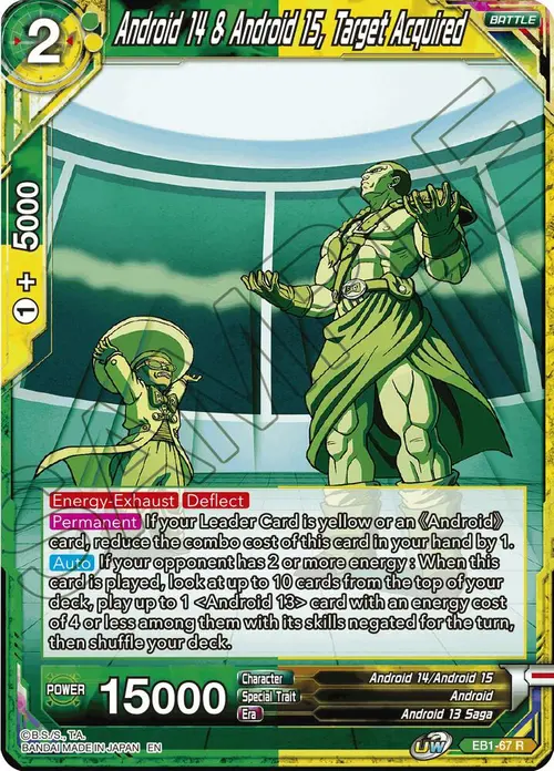 Android 14 & Android 15, Target Acquired card art