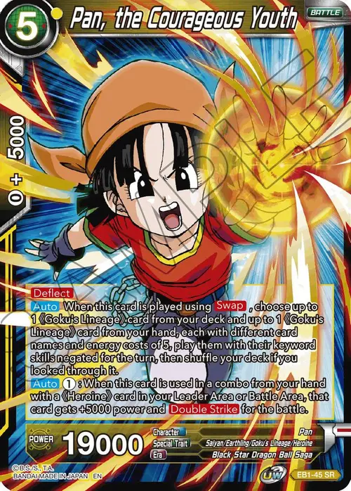 Pan, the Courageous Youth card art